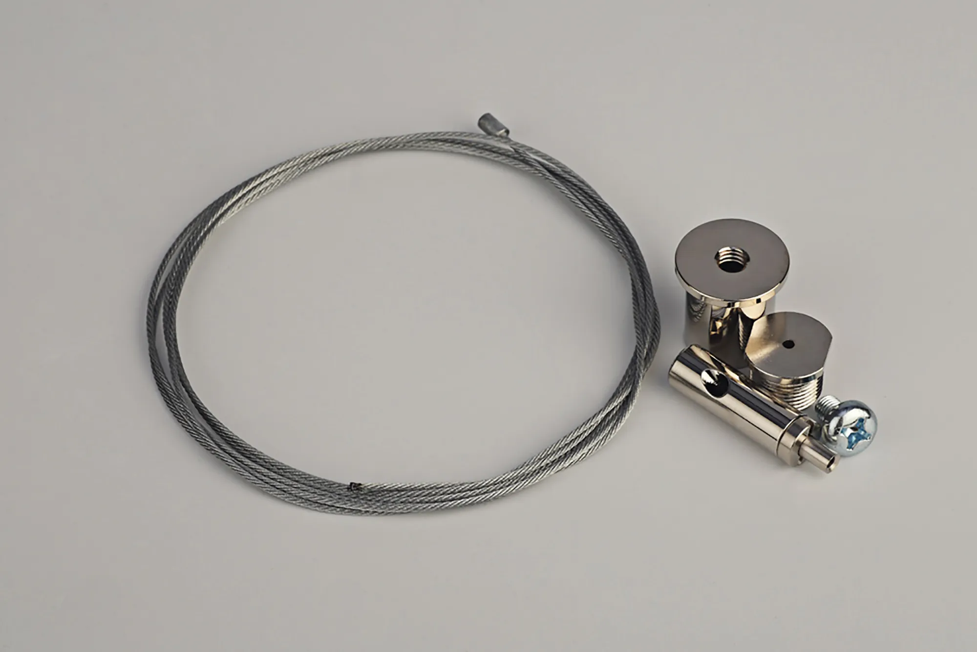 1.5m ECO Suspension Kit Mount Through Pre-Punched Slots Includes Wire and Ceiling Fixing Set 98-641-0  Eutrac 3 Circuit Surface/DB-Nickel